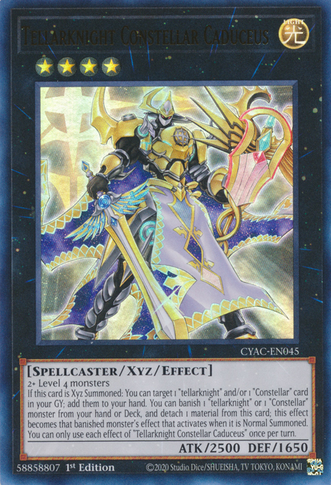 Tellarknight Constellar Caduceus [CYAC-EN045] Ultra Rare | Gaming Infinity