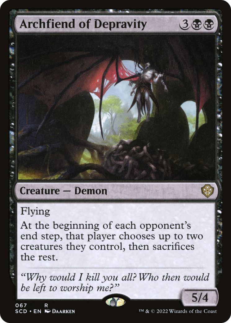 Archfiend of Depravity [Starter Commander Decks] | Gaming Infinity