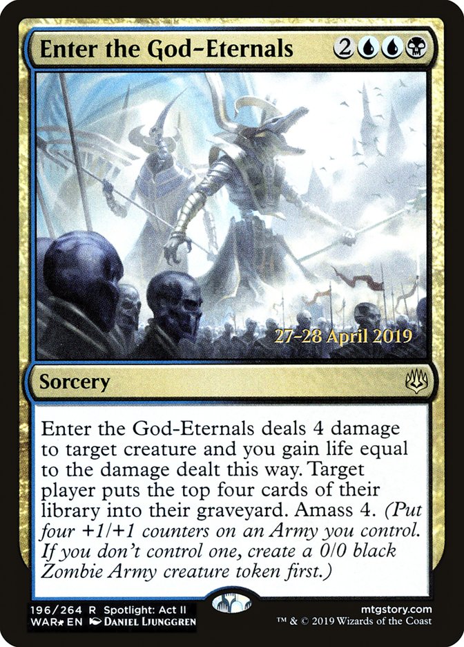 Enter the God-Eternals  [War of the Spark Prerelease Promos] | Gaming Infinity