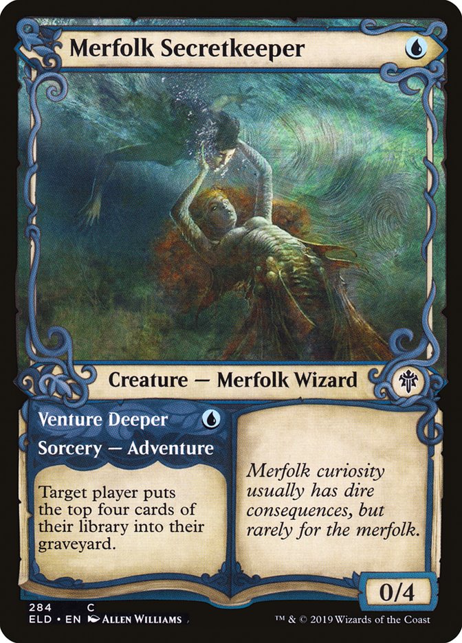 Merfolk Secretkeeper // Venture Deeper (Showcase) [Throne of Eldraine] | Gaming Infinity