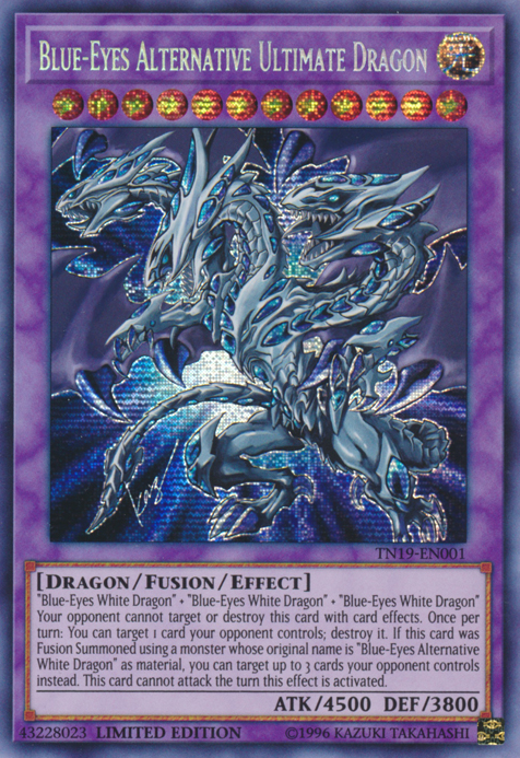 Blue-Eyes Alternative Ultimate Dragon [TN19-EN001] Prismatic Secret Rare | Gaming Infinity