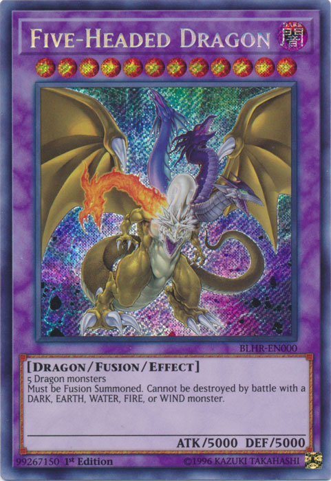 Five-Headed Dragon [BLHR-EN000] Secret Rare | Gaming Infinity