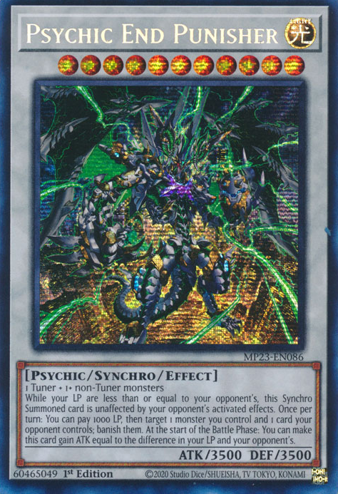 Psychic End Punisher [MP23-EN086] Prismatic Secret Rare | Gaming Infinity