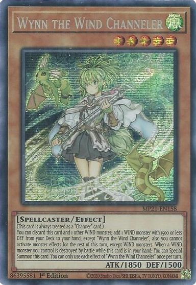 Wynn the Wind Channeler [MP21-EN158] Prismatic Secret Rare | Gaming Infinity