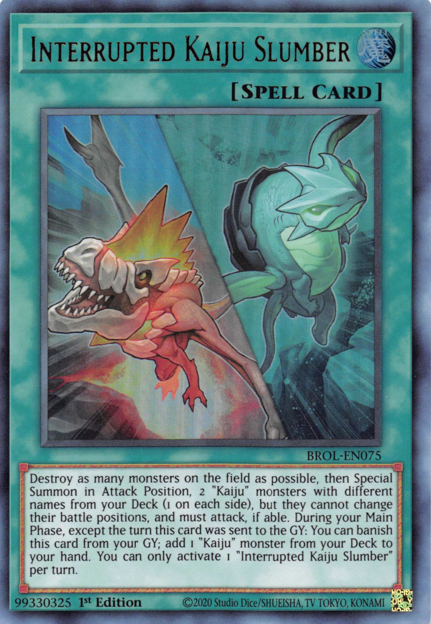 Interrupted Kaiju Slumber [BROL-EN075] Ultra Rare | Gaming Infinity