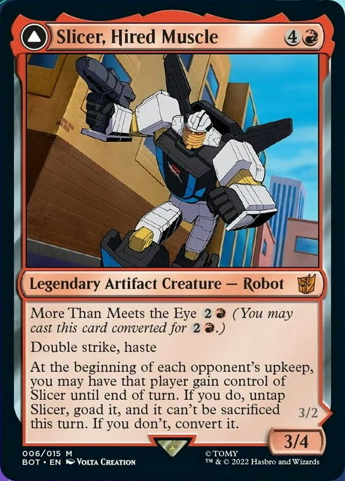Slicer, Hired Muscle // Slicer, High-Speed Antagonist [Universes Beyond: Transformers] | Gaming Infinity