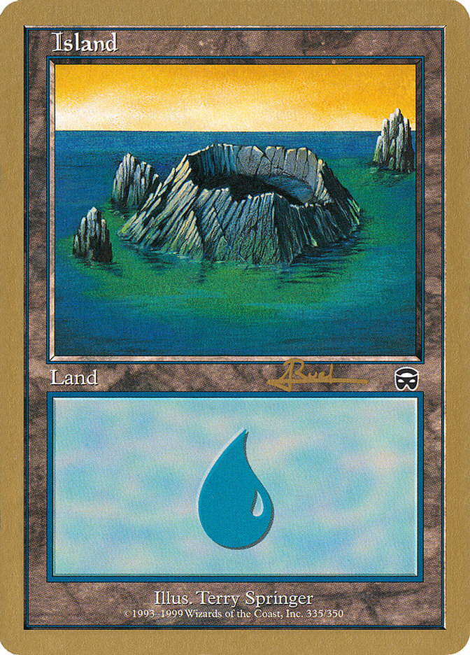 Island (335) (Antoine Ruel) [World Championship Decks 2001] | Gaming Infinity