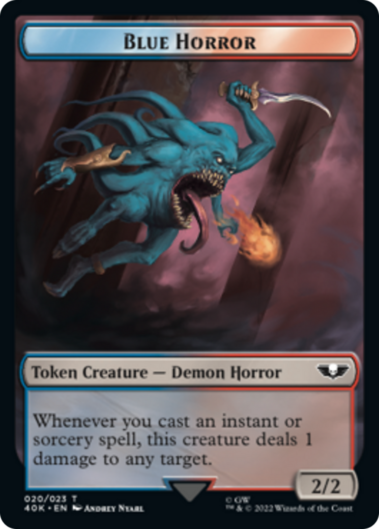 Spawn // Blue Horror (Surge Foil) [Universes Beyond: Warhammer 40,000 Tokens] | Gaming Infinity