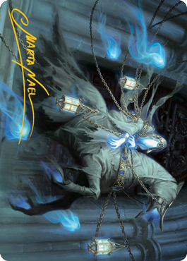 Patrician Geist Art Card (Gold-Stamped Signature) [Innistrad: Midnight Hunt Art Series] | Gaming Infinity