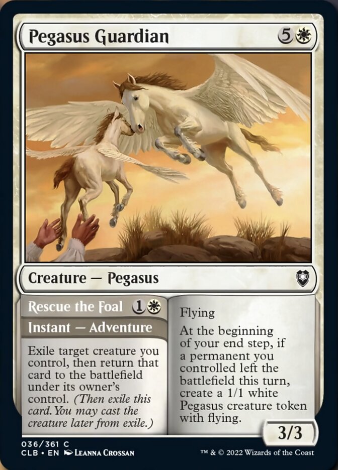 Pegasus Guardian // Rescue the Foal [Commander Legends: Battle for Baldur's Gate] | Gaming Infinity