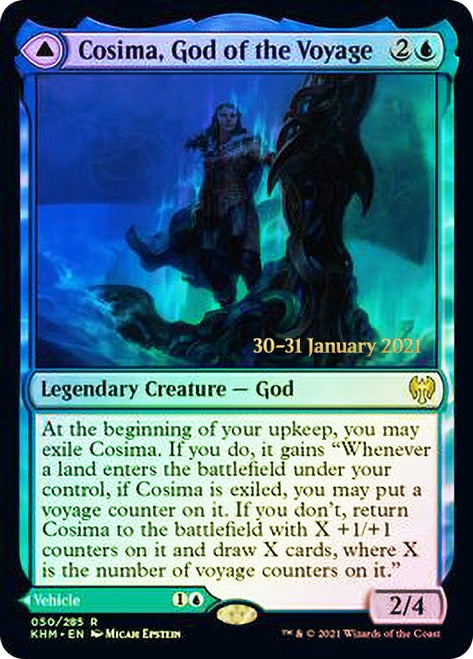 Cosima, God of the Voyage // The Omenkeel  [Kaldheim Prerelease Promos] | Gaming Infinity