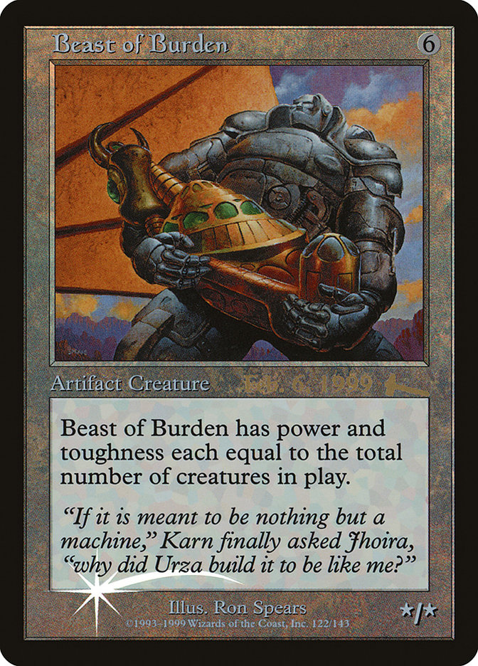 Beast of Burden [Urza's Legacy Promos] | Gaming Infinity