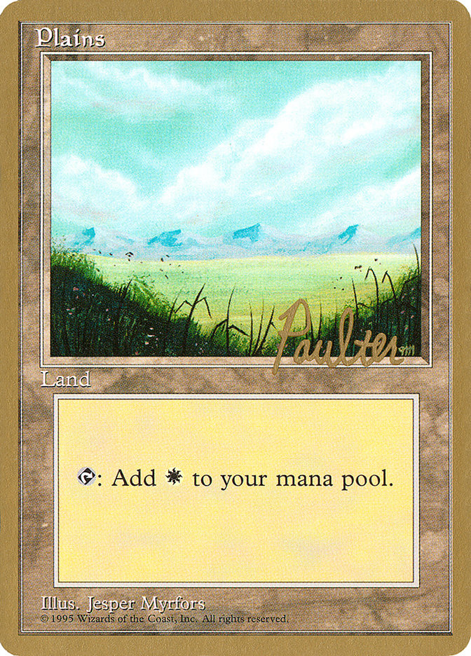 Plains (pp366) (Preston Poulter) [Pro Tour Collector Set] | Gaming Infinity