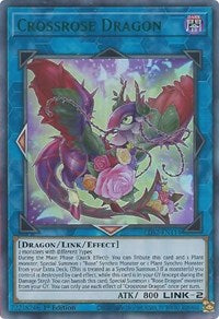 Crossrose Dragon (Green) [LDS2-EN114] Ultra Rare | Gaming Infinity