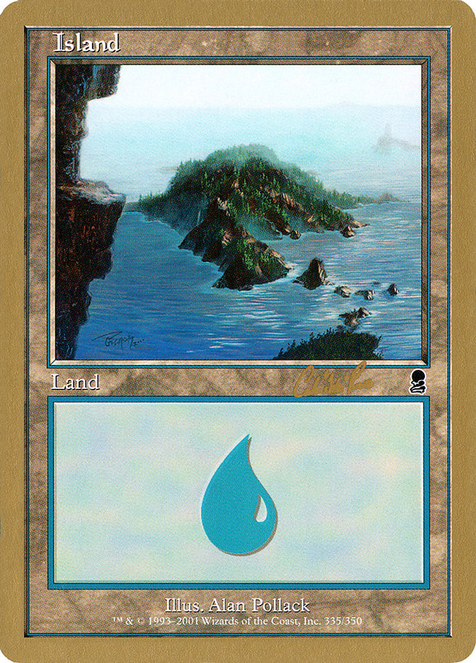 Island (cr335) (Carlos Romao) [World Championship Decks 2002] | Gaming Infinity