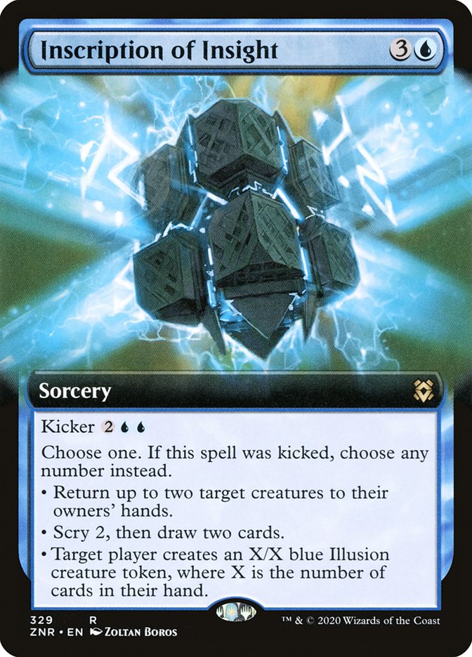 Inscription of Insight (Extended Art) [Zendikar Rising] | Gaming Infinity