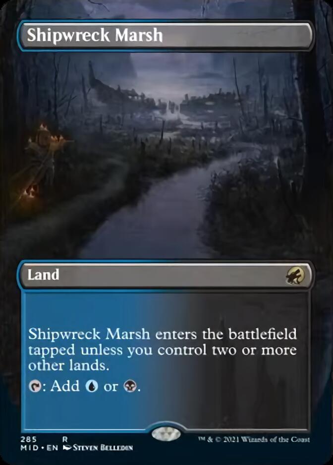 Shipwreck Marsh (Borderless) [Innistrad: Midnight Hunt] | Gaming Infinity