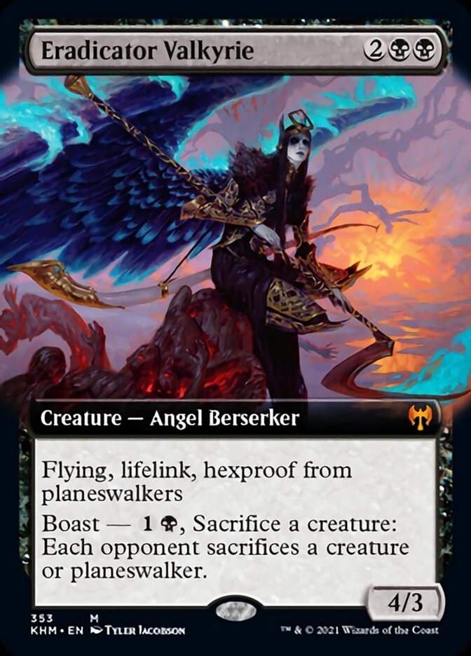 Eradicator Valkyrie (Extended Art) [Kaldheim] | Gaming Infinity