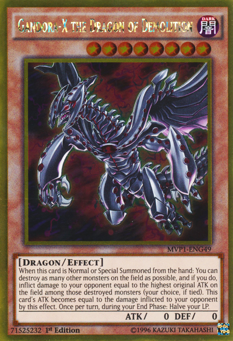 Gandora-X the Dragon of Demolition [MVP1-ENG49] Gold Rare | Gaming Infinity