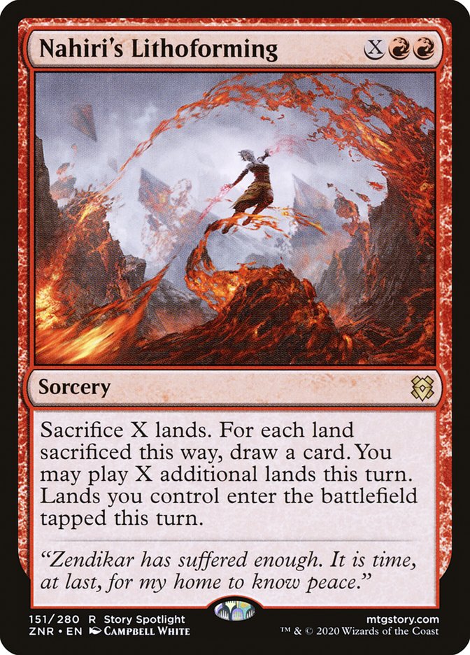 Nahiri's Lithoforming [Zendikar Rising] | Gaming Infinity