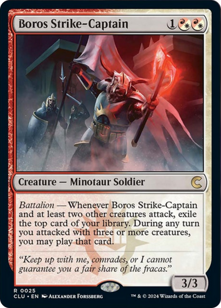 Boros Strike-Captain [Ravnica: Clue Edition] | Gaming Infinity