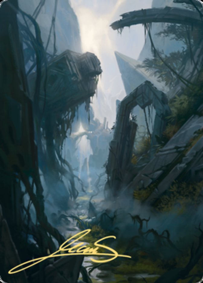 Swamp 2 Art Card (Gold-Stamped Signature) [Zendikar Rising Art Series] | Gaming Infinity