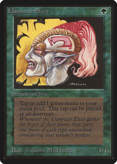 Llanowar Elves [Limited Edition Beta] | Gaming Infinity