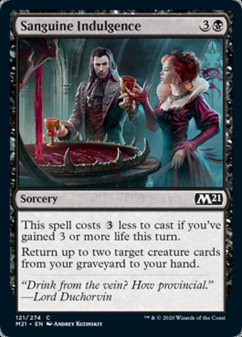 Sanguine Indulgence [Core Set 2021] | Gaming Infinity