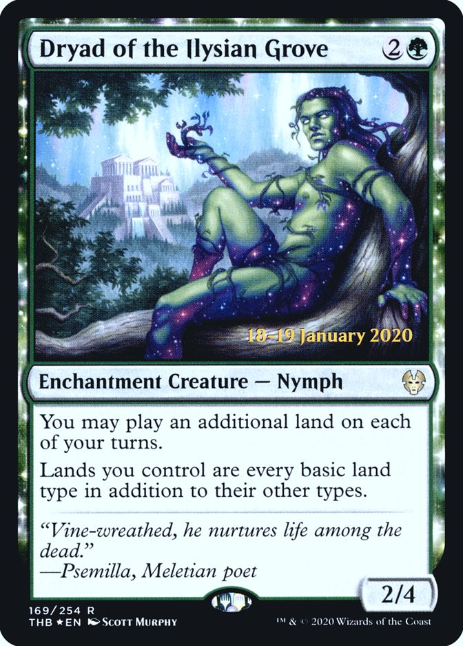 Dryad of the Ilysian Grove [Theros Beyond Death Prerelease Promos] | Gaming Infinity