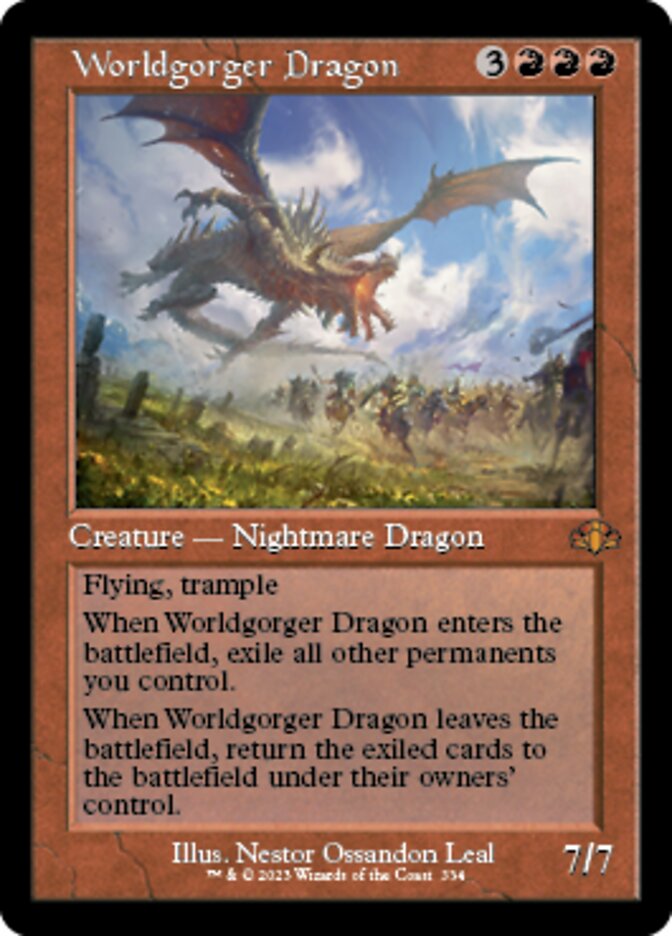 Worldgorger Dragon (Retro) [Dominaria Remastered] | Gaming Infinity
