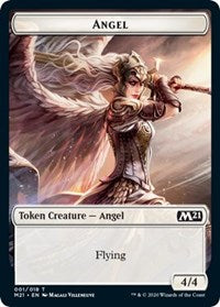 Angel // Knight Double-sided Token [Core Set 2021 Tokens] | Gaming Infinity