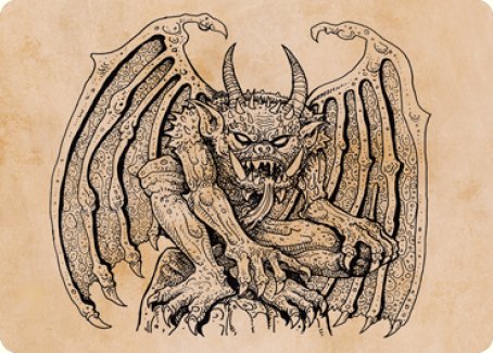 Cloister Gargoyle (Showcase) Art Card [Dungeons & Dragons: Adventures in the Forgotten Realms Art Series] | Gaming Infinity