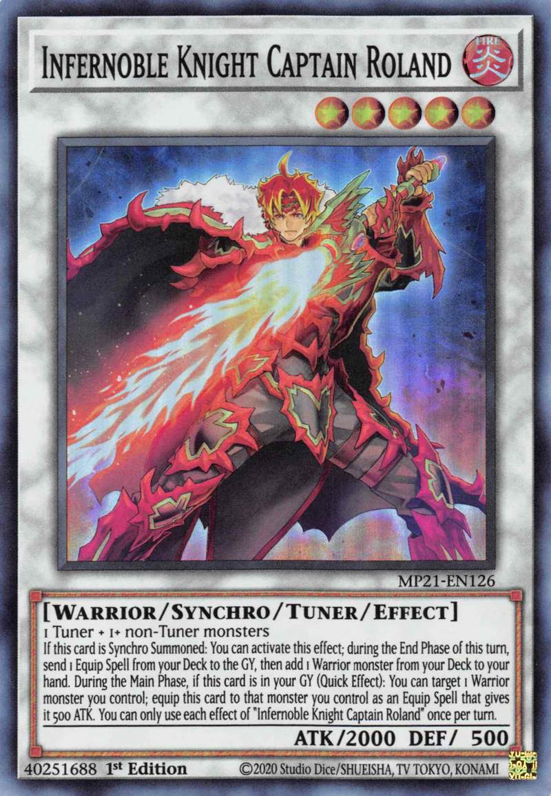 Infernoble Knight Captain Roland [MP21-EN126] Super Rare | Gaming Infinity