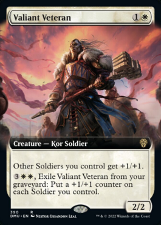 Valiant Veteran (Extended Art) [Dominaria United] | Gaming Infinity