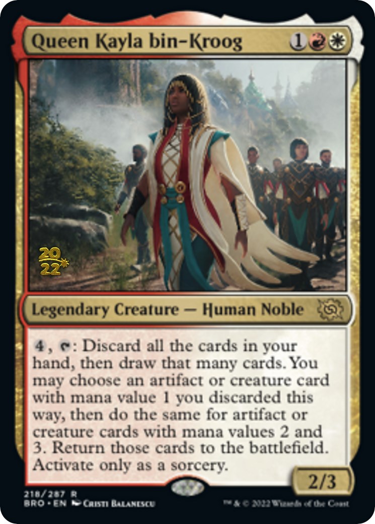 Queen Kayla bin-Kroog [The Brothers' War: Prerelease Promos] | Gaming Infinity