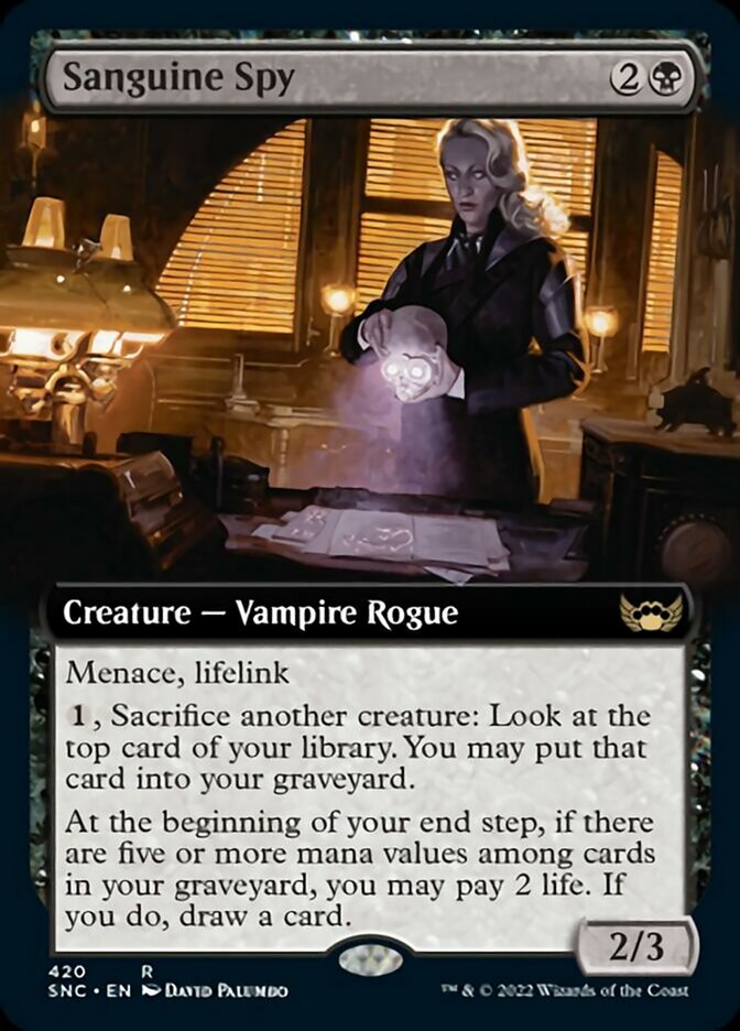 Sanguine Spy (Extended Art) [Streets of New Capenna] | Gaming Infinity