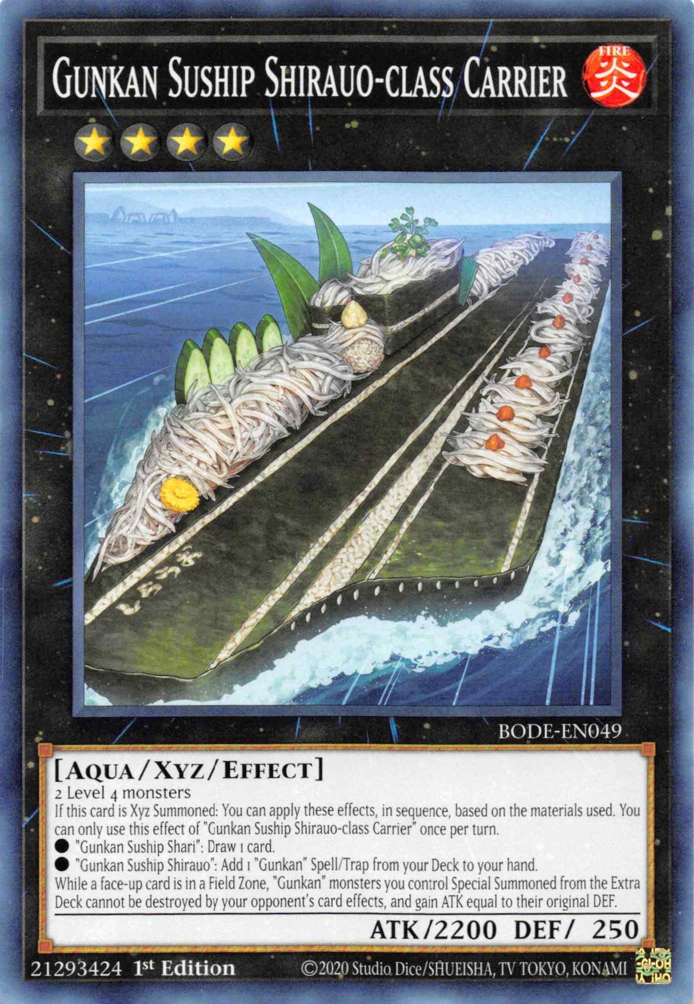 Gunkan Suship Shirauo-class Carrier [BODE-EN049] Common | Gaming Infinity