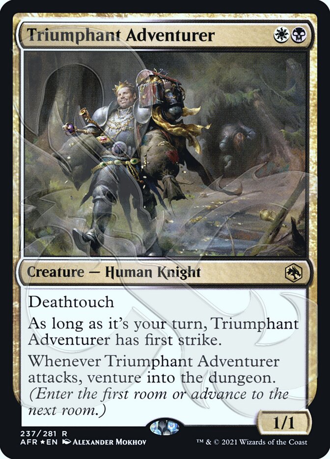 Triumphant Adventurer (Ampersand Promo) [Dungeons & Dragons: Adventures in the Forgotten Realms Promos] | Gaming Infinity