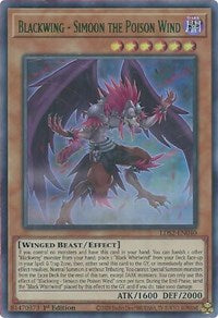 Blackwing - Simoon the Poison Wind (Green) [LDS2-EN040] Ultra Rare | Gaming Infinity