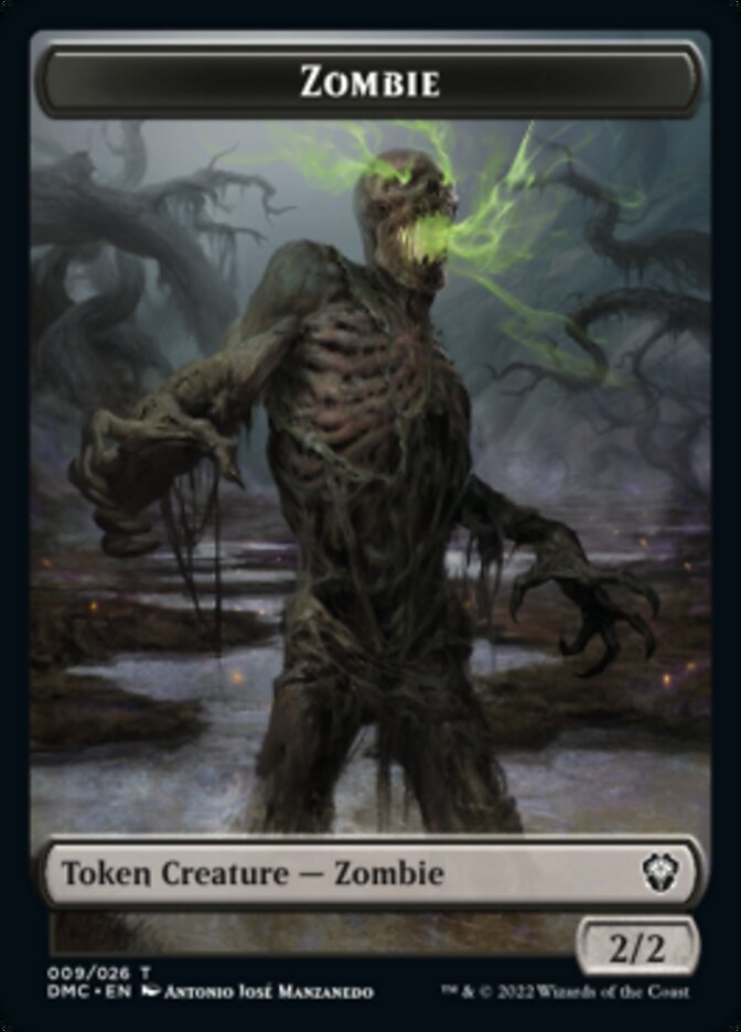 Phyrexian // Zombie Double-sided Token [Dominaria United Tokens] | Gaming Infinity