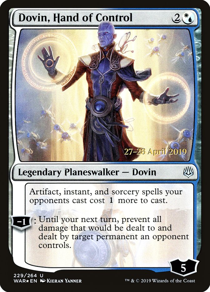 Dovin, Hand of Control  [War of the Spark Prerelease Promos] | Gaming Infinity