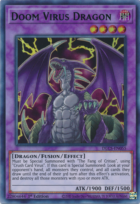 Doom Virus Dragon (Blue) [DLCS-EN055] Ultra Rare | Gaming Infinity