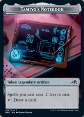 Samurai // Tamiyo's Notebook Double-sided Token [Kamigawa: Neon Dynasty Tokens] | Gaming Infinity