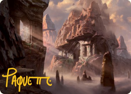 Mountain (277) Art Card (Gold-Stamped Signature) [Dungeons & Dragons: Adventures in the Forgotten Realms Art Series] | Gaming Infinity