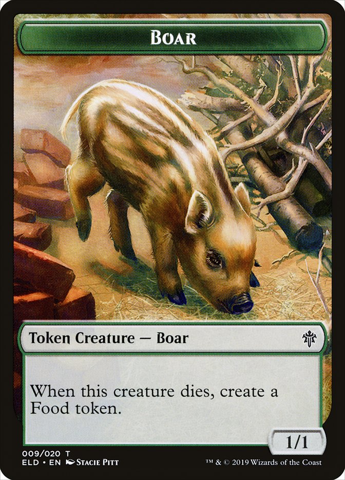 Boar [Throne of Eldraine Tokens] | Gaming Infinity