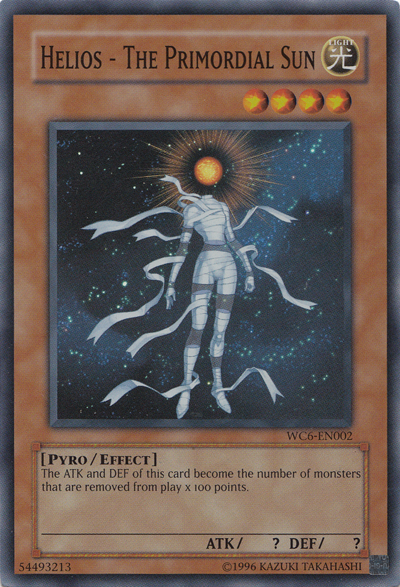 Helios - The Primordial Sun [WC6-EN002] Super Rare | Gaming Infinity