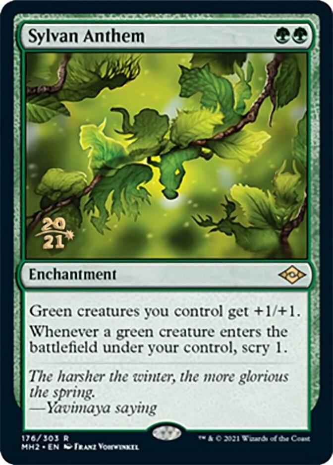 Sylvan Anthem [Modern Horizons 2 Prerelease Promos] | Gaming Infinity