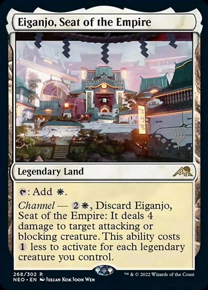 Eiganjo, Seat of the Empire (Promo Pack) [Kamigawa: Neon Dynasty Promos] | Gaming Infinity