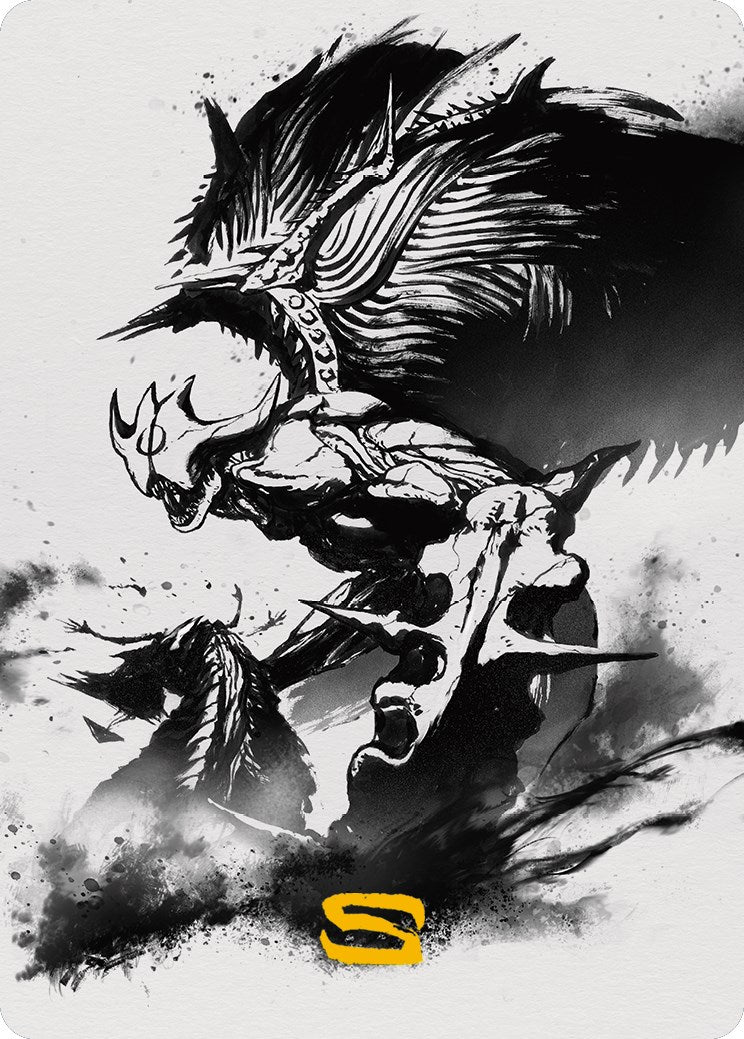 Phyrexian Vindicator 2 Art Card (Gold-Stamped Signature) [Phyrexia: All Will Be One Art Series] | Gaming Infinity