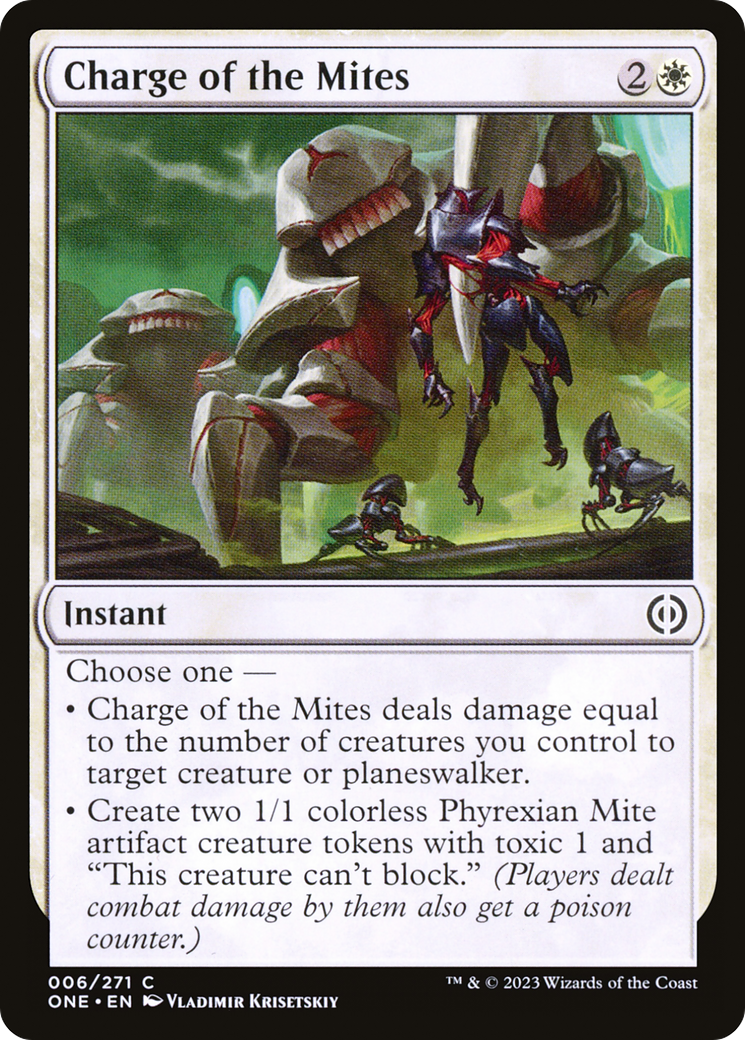 Charge of the Mites [Phyrexia: All Will Be One] | Gaming Infinity